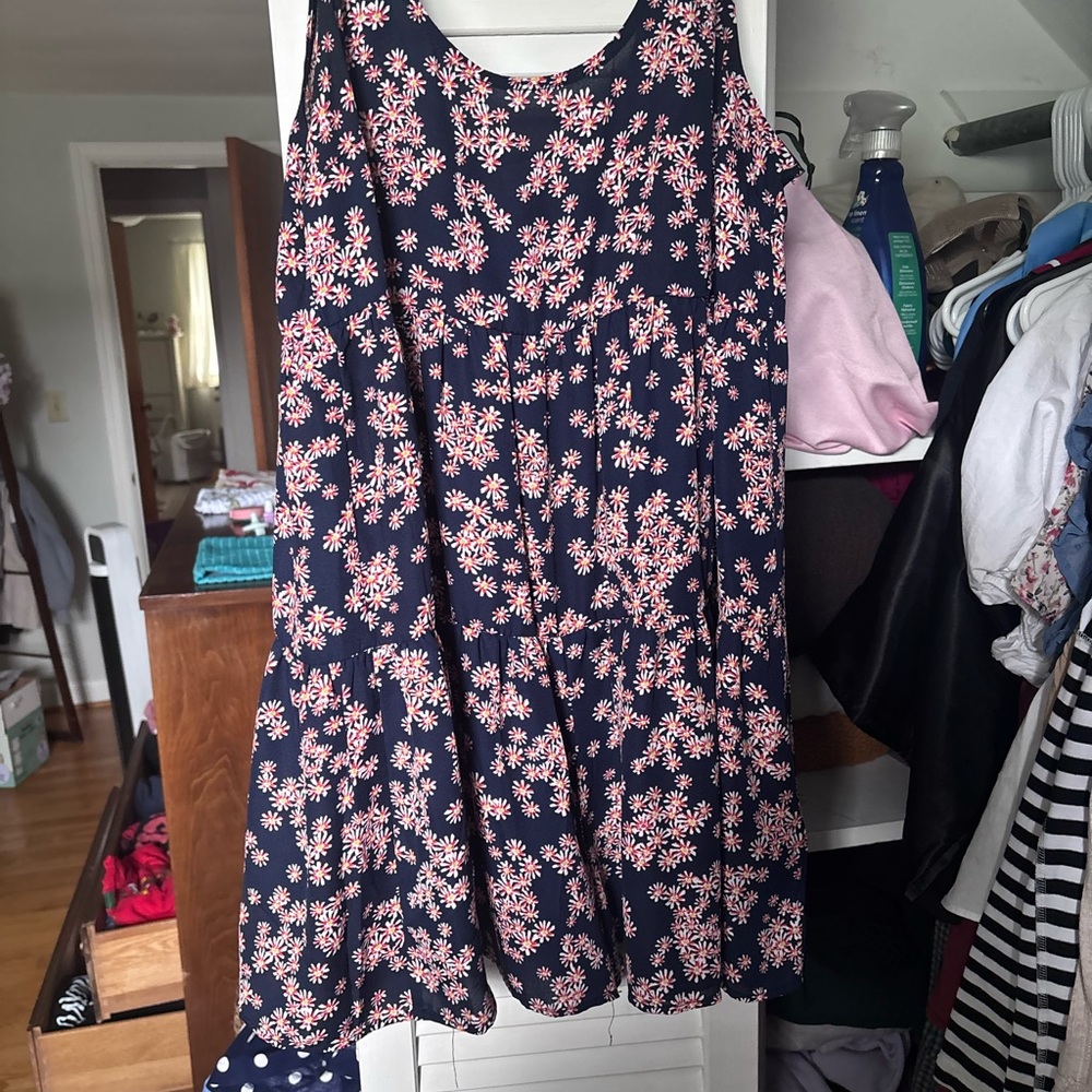 Urban Outfitters Navy Floral Romper